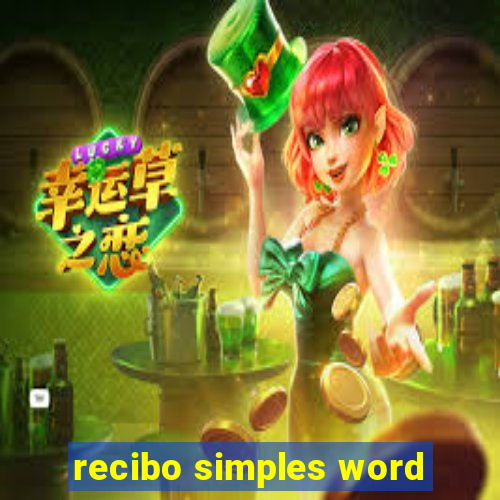 recibo simples word